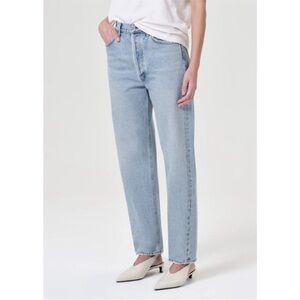 AGOLDE Womens 90s Jean Mid Rise Straight Jeans